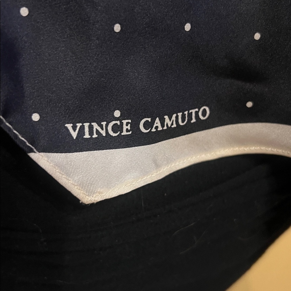 Vince Camuto Black and Gold Patterned Scarf - Picture 6 of 6
